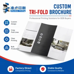 Tri-Fold Brochure for Coffee Table Books Product Catalogs Corporate Gifts Digital Offset Hardcover Various Binding