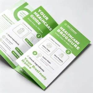 Tri Fold Custom Brochure Glossy Paper Full Color Printed Product Leaflet for Sales Promotion