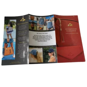 Tri-Fold Flyers Printing Service Custom Full Color Glossy Art Paper Matte Film Laminated A4/A5/A6 4c+4c CMYK