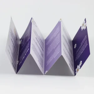 Trifold Flyer Kraft Paper Custom Logo Digital Printing Brochure