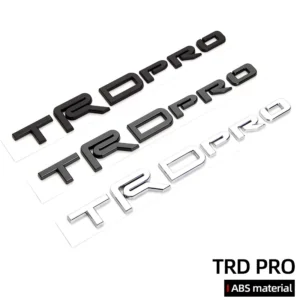 Tundra TRD PRO 3D ABS Electroplated Rear Trunk Body Emblem