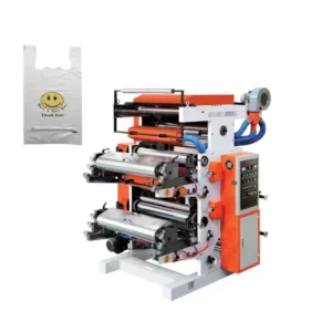 Two-Color High-Speed Plastic Bag and Paper Pouch Flexographic Printing Machine