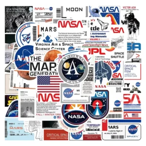 USA NASA Outer Space Astronaut Decorative Sticker