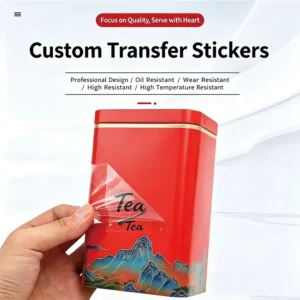 UV Crystal Label Transfer Paste Custom Label Hot Stamping Transparent Logo Gift Box Waterproof Metal