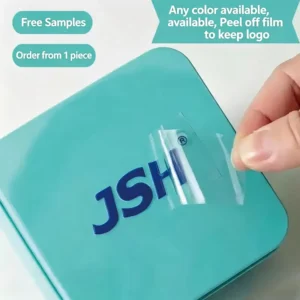 UV Crystal Label Transfer Sticker Custom Label Hot Stamping Transparent Pattern Custom Gift Box Trademark