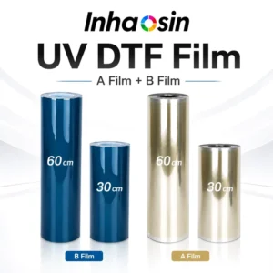 UV DTF Heat Transfer Film Flexible UV/White Ink PET Low-Temperature Use for Bottles, Cups, Packaging and Gifts