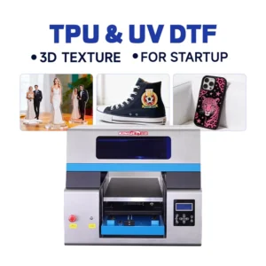 UV DTF Printer with Laminator for Phone Cases Glass Bottles and Mugs Flatbed A3 UV Printer