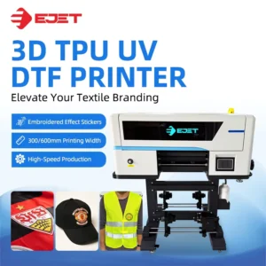 UV DTF Sticker Printer Two XP600 Heads White Varnish 8 Colors PET AB Film TPU
