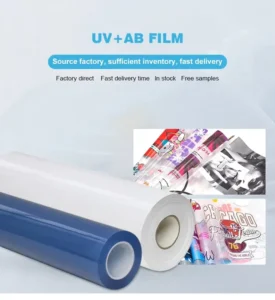 UV DTF Transfer Film, PET, for 3D Crystal Labels on Leather and Plastic