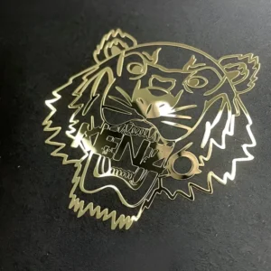 UV DTF Transfer Sticker 3D Embossed Metal Logo for Bottle Packaging ISO 9001