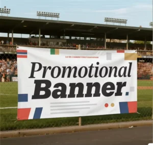 UV-Printed Lightweight Polyester Sports Event Hanging Banner