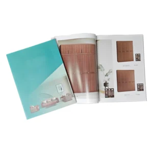 UV Printed Offset Paper Corporate Brochures Hardcover Books Sewing Bound Catalog Printing Factory Services