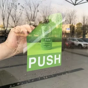 UV Printed Removable Static Decals Glass Window Vinyl Sticker with Mirroring Type for Storefronts