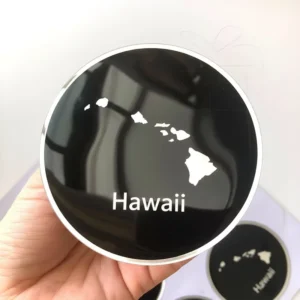 UV Proof Adhesive Business Logo Printing Heavy Round Resin Epoxy Stickers Crystal Dome 3D Custom Epoxy Sticker