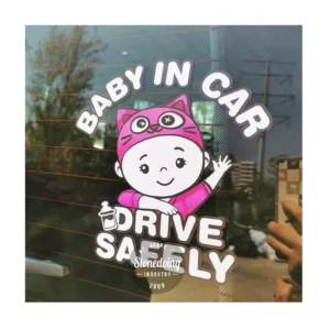 UV Proof Die Cut Logo Custom Glass Windshield Anime Peek PVC Vinyl Decal Sticker Transfer Car Window Sticker