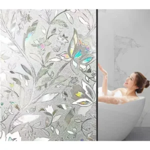UV Proof PVC Window Privacy Film Sun Blocking Removable Window Sticker Decorative Glass Stained Glass Decals Static Cling