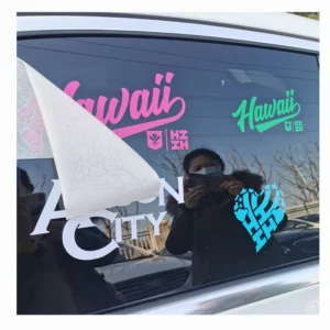 UV Protect Custom Cut Out Logo Waterproof Vehicle Outdoor Decals Car Bumper Sticker Vinyl Lettering Transfer Car Window Sticker