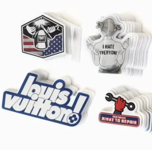 UV Protection Waterproof Cartoon PVC Vinyl Die-Cut Adhesive Logo Stickers