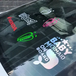 UV Protective Vinyl Custom Cut Out Logo Transfer Film Shop Glass Sticker Bumper Decal Car Sticker Car Window Sticker