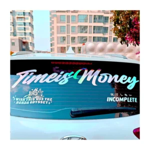 UV Resist Weatherproof Custom Logo Die Cut Transfer Holographic Vinyl Car Windshield Stickers and Car Bumper Window Stickers