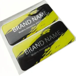 UV Resistant 3d Urethane Decal Exterior Automotive Logo Epoxy Resin Domed Stickers