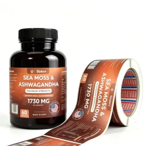 UV-Resistant Adhesive Roll Labels for Food Packaging and Jars Matte Surface