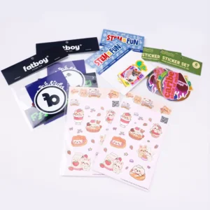 UV-Resistant Custom Cartoon Sticker Packs, OPP Bag, Die-Cut PVC Vinyl