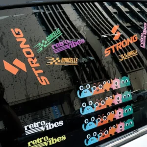 Custom Vinyl PVC Die-Cut Car Bumper Transfer Decal Sticker