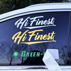 UV-Resistant Custom Die-Cut Logo Vinyl Transfer Decal for Car Bumper and Windshield