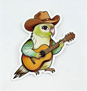 UV-Resistant Permanent Vinyl Custom Printed PVC Cartoon Die-Cut Sticker