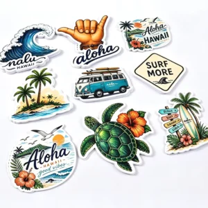 UV-Resistant Personalized Adhesive Logo Vinyl Die-Cut Stickers