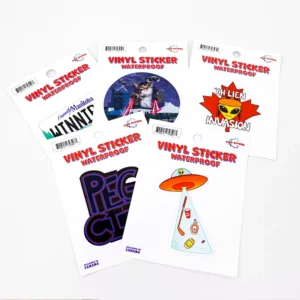 UV-Resistant Vinyl Logo Sticker Kiss-Cut Sheet Self-Adhesive Custom Sticker Sheets