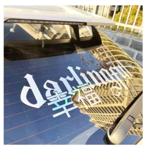 UV-Resistant Waterproof Car Window Letter Transfer Vinyl Decal Bumper Sticker