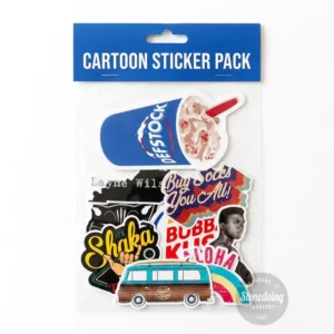 UV Resistant Waterproof Custom Header Card Logo Printed Self-Adhesive Vinyl Die-Cut Sticker for Bags or Sticker Packs