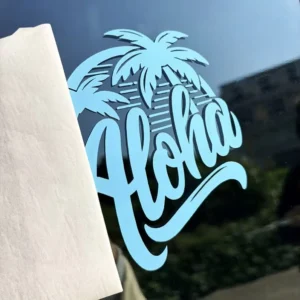 UV-Resistant Waterproof Die-Cut Vehicle Vinyl Reverse Window Transfer Decals