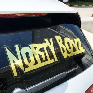 UV-Resistant Waterproof Large-Size Letter Vinyl Transfer Sticker for Car Rear Windshield and Window Decals