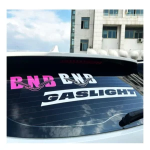 UV-Resistant Waterproof Vinyl Die-Cut Car Decals for Bumpers, Windshields, and Windows