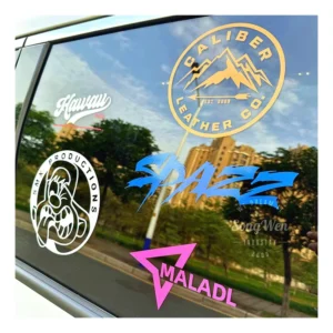 UV Resistant Waterproof Windshield Anime Peek Vinyl Die Cut Window Car Transfer Decals Custom Truck Decals Outdoor Silk Screen