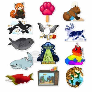 UV-Resistant Weatherproof Die-Cut PVC Vinyl Stickers with Custom Logo