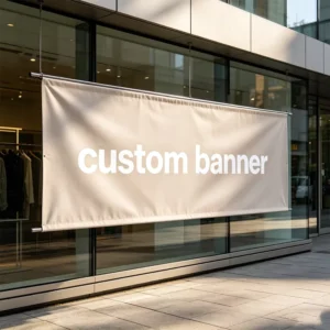 UV-Resistant Weatherproof Polyester Mesh Fabric Banner, Custom Digital Printed, Large Format, Hanging