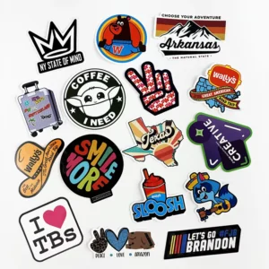 UV-Resistant Weatherproof Self-Adhesive PVC Vinyl Stickers, Die-Cut Custom Logo Labels