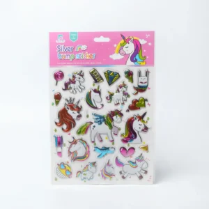 Unicorn Decorative Sticker Craft Sheets for Kids and Girls with Rainbow Unicorn Designs