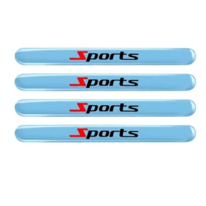 Universal Car Door Bumper Guard Silicone Anti-Scratch Strip Set Self-Adhesive Waterproof 3D Domed Protection Decal
