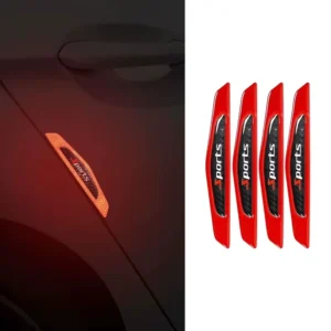 Universal Car Door Reflective Anti Collision Sticker Sports Carbon Fiber Protective Strip Night Safety Warning Decor for All Cars