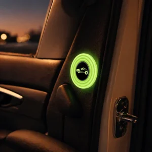 Universal Luminous Car Door Anti-Shock Pad Stickers Silicone Rubber Buffer Cushion Noise Reduction Door Trunk Hood Protection