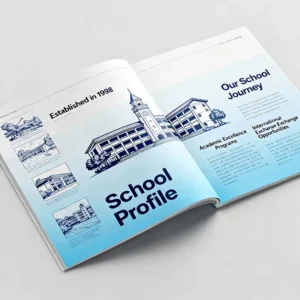 University Admission Brochure Printing with Professional Layout and Full Color Design