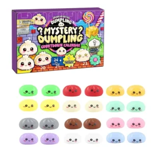 Unzip the Toy Mysterious Dumpling Bag Calendar Blind Box and Squeeze It for Fun Silicone Material Boys Girls