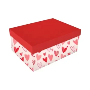 Valentine’s Day Rectangle 10-Piece Cardboard Storage Box Set Gift Packaging