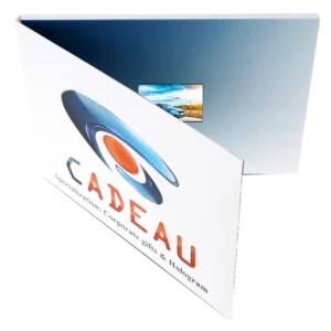 Video Brochure with LCD Touch Screen, USB Playback, and Custom Printed Cover for Business Presentation, OEM Factory