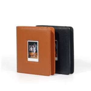 Vintage 3-Inch Photo Album for Mini 11 12 99 Universal Litchi Pattern Leather 288-Pocket Album for Wedding and Party